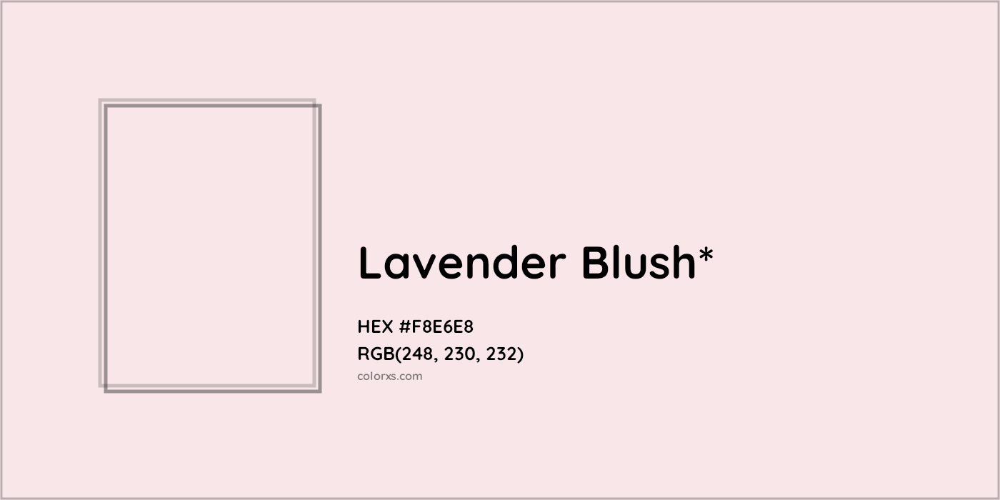 HEX #F8E6E8 Color Name, Color Code, Palettes, Similar Paints, Images