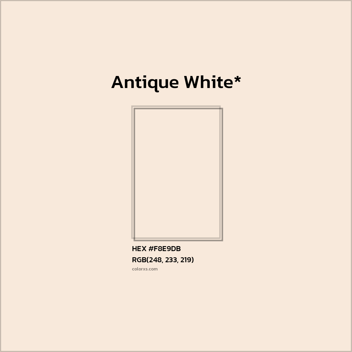 HEX #F8E9DB Color Name, Color Code, Palettes, Similar Paints, Images