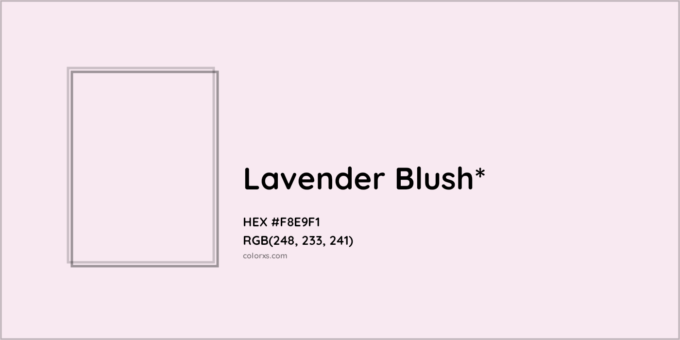 HEX #F8E9F1 Color Name, Color Code, Palettes, Similar Paints, Images