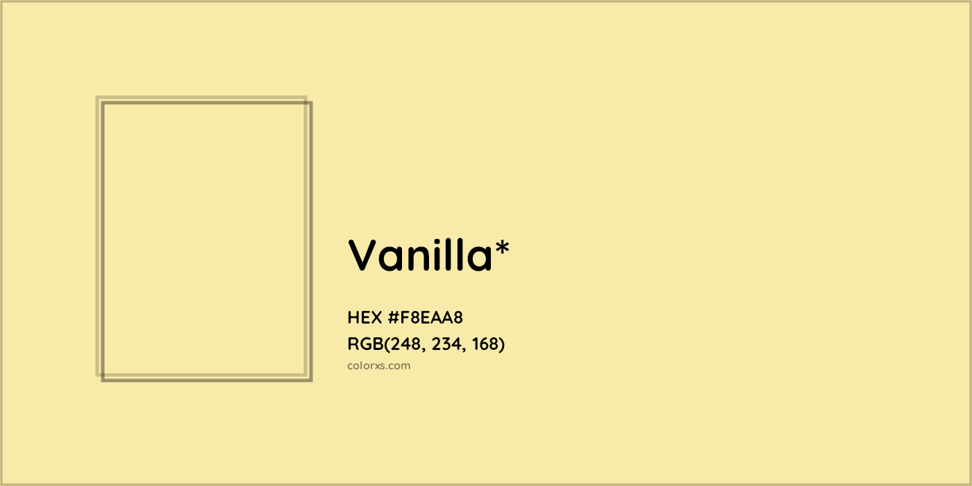 HEX #F8EAA8 Color Name, Color Code, Palettes, Similar Paints, Images