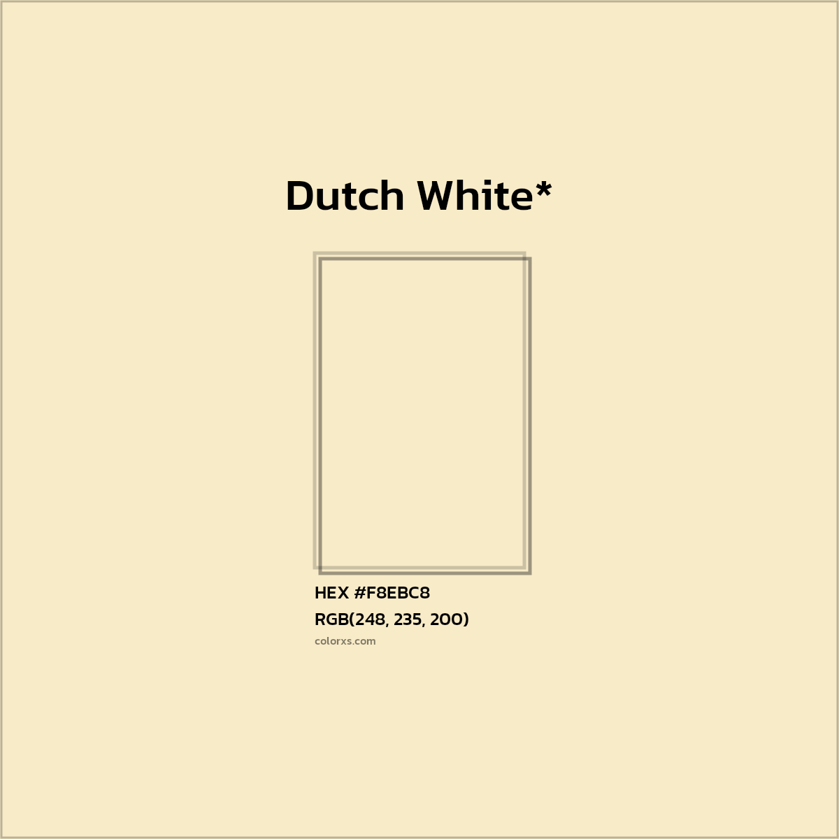 HEX #F8EBC8 Color Name, Color Code, Palettes, Similar Paints, Images