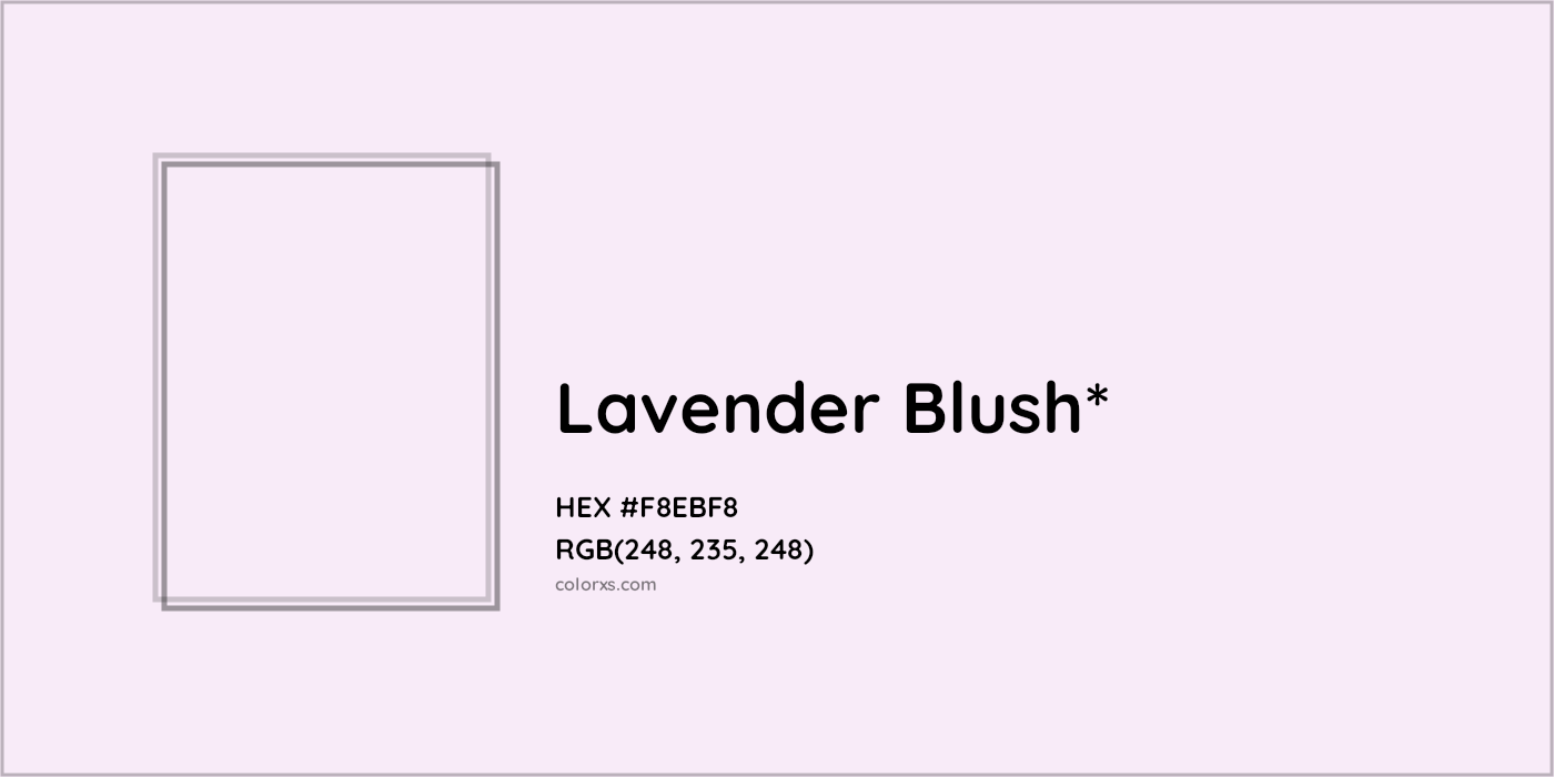 HEX #F8EBF8 Color Name, Color Code, Palettes, Similar Paints, Images
