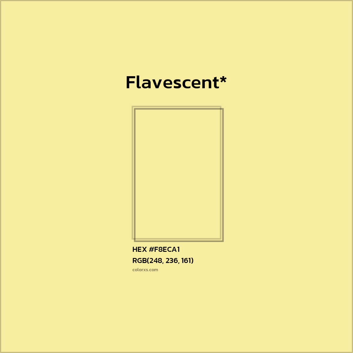 HEX #F8ECA1 Color Name, Color Code, Palettes, Similar Paints, Images