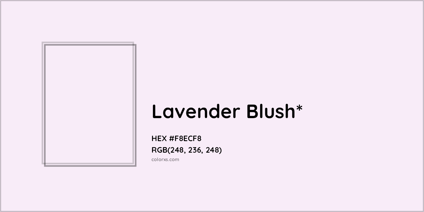 HEX #F8ECF8 Color Name, Color Code, Palettes, Similar Paints, Images