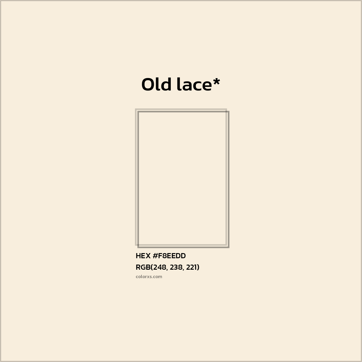 HEX #F8EEDD Color Name, Color Code, Palettes, Similar Paints, Images