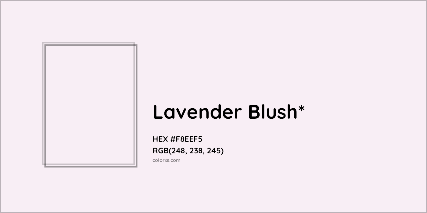 HEX #F8EEF5 Color Name, Color Code, Palettes, Similar Paints, Images