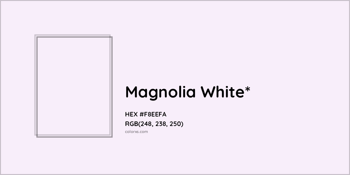 HEX #F8EEFA Color Name, Color Code, Palettes, Similar Paints, Images