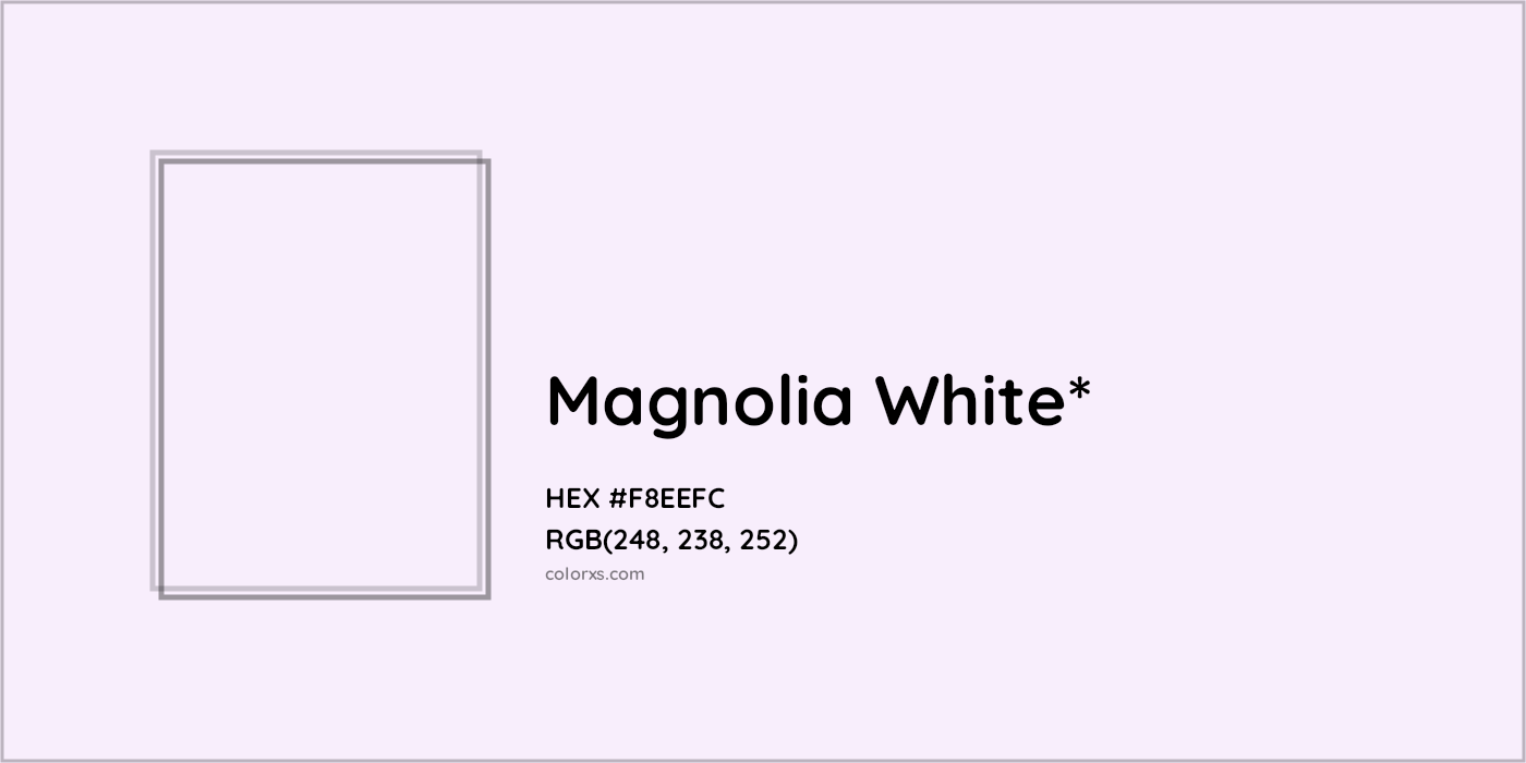 HEX #F8EEFC Color Name, Color Code, Palettes, Similar Paints, Images