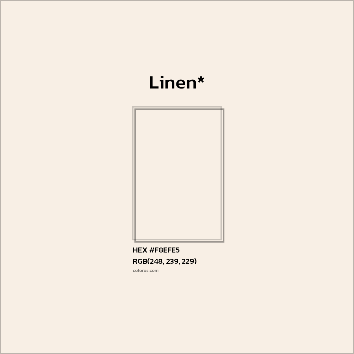 HEX #F8EFE5 Color Name, Color Code, Palettes, Similar Paints, Images