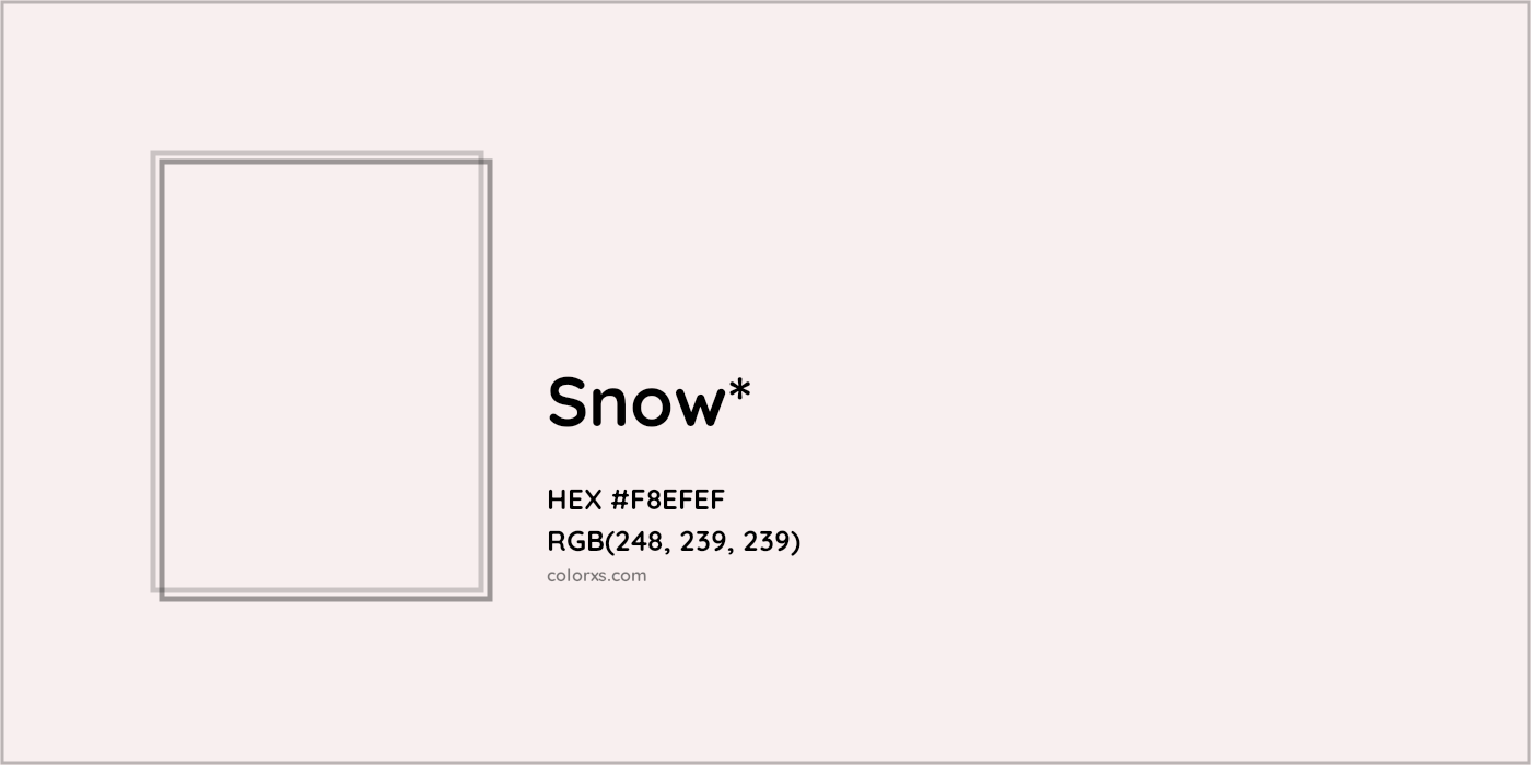 HEX #F8EFEF Color Name, Color Code, Palettes, Similar Paints, Images