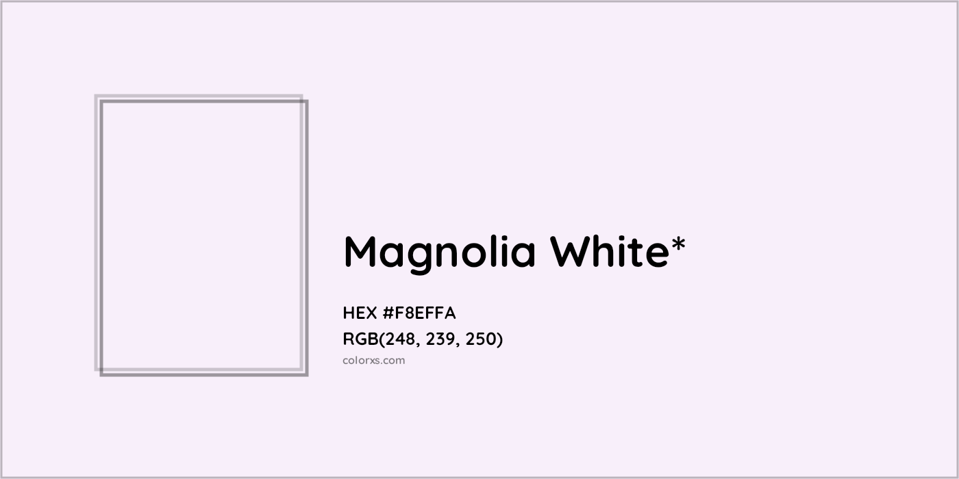 HEX #F8EFFA Color Name, Color Code, Palettes, Similar Paints, Images