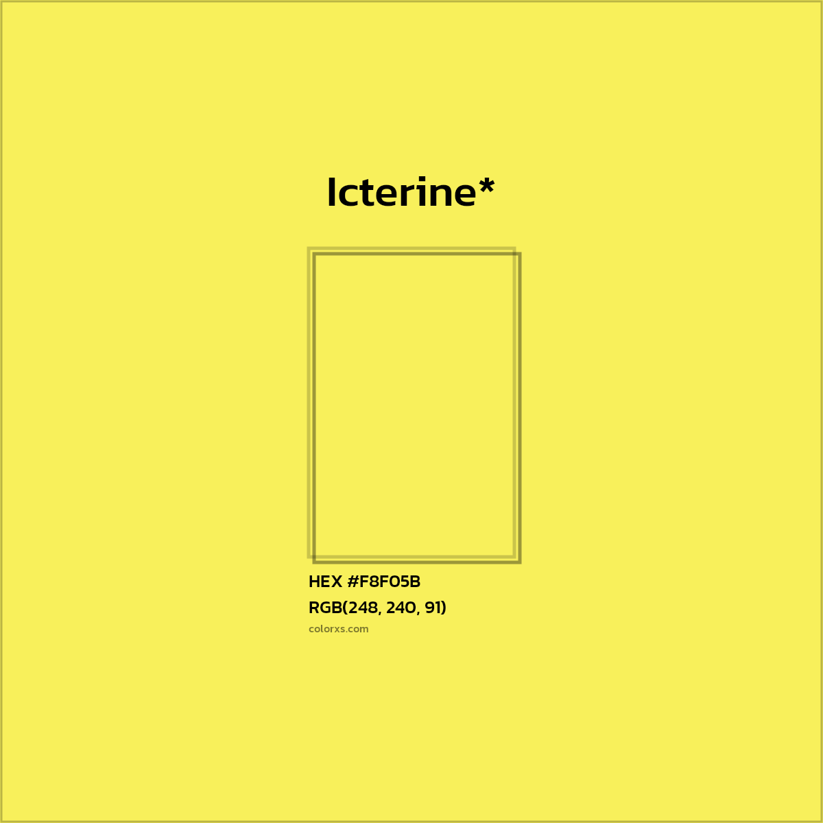 HEX #F8F05B Color Name, Color Code, Palettes, Similar Paints, Images