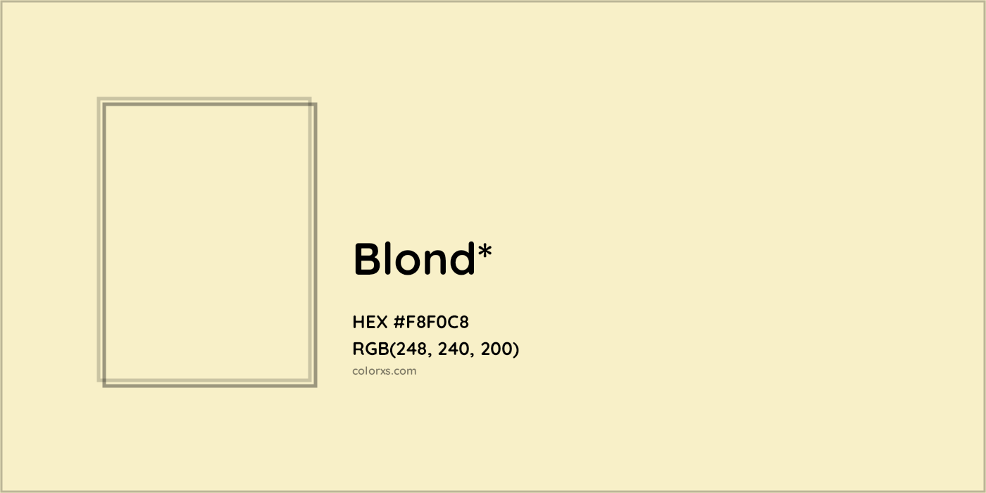 HEX #F8F0C8 Color Name, Color Code, Palettes, Similar Paints, Images
