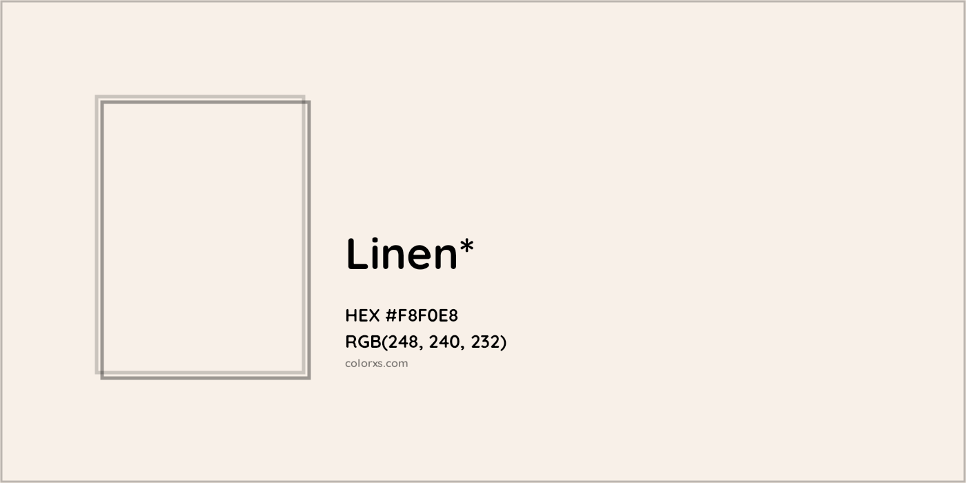 HEX #F8F0E8 Color Name, Color Code, Palettes, Similar Paints, Images