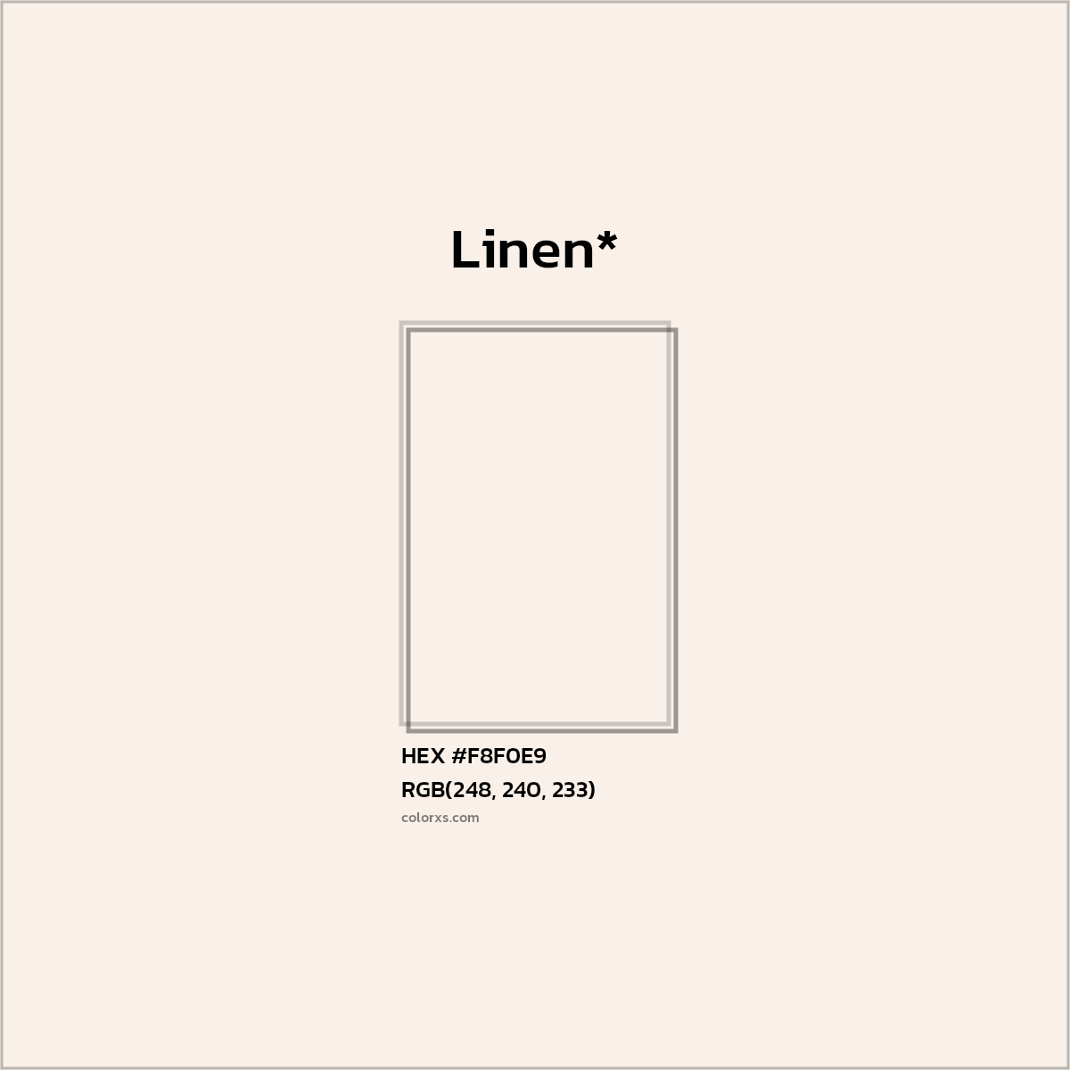 HEX #F8F0E9 Color Name, Color Code, Palettes, Similar Paints, Images