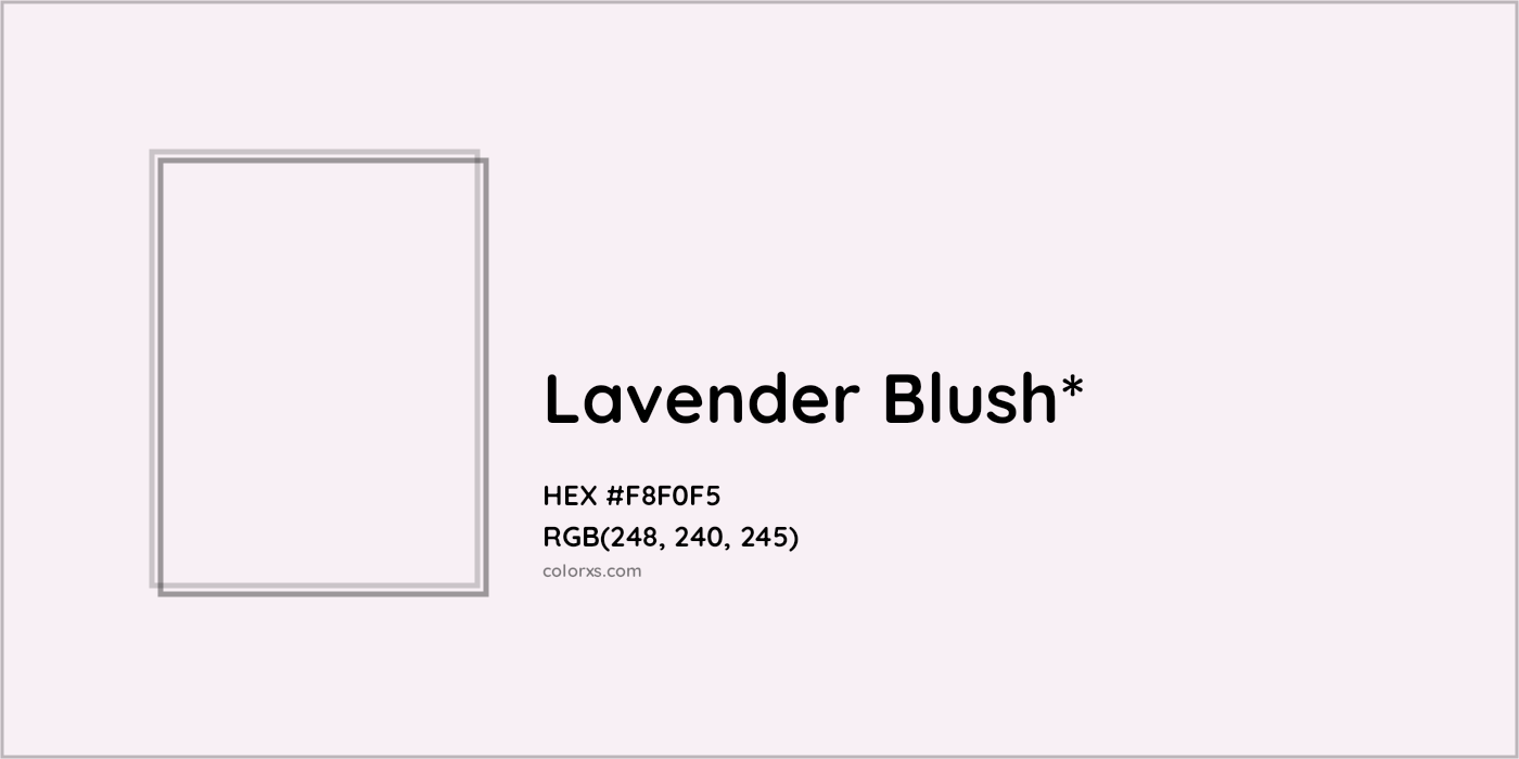 HEX #F8F0F5 Color Name, Color Code, Palettes, Similar Paints, Images