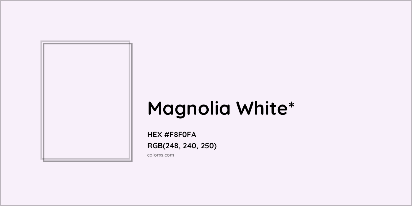 HEX #F8F0FA Color Name, Color Code, Palettes, Similar Paints, Images
