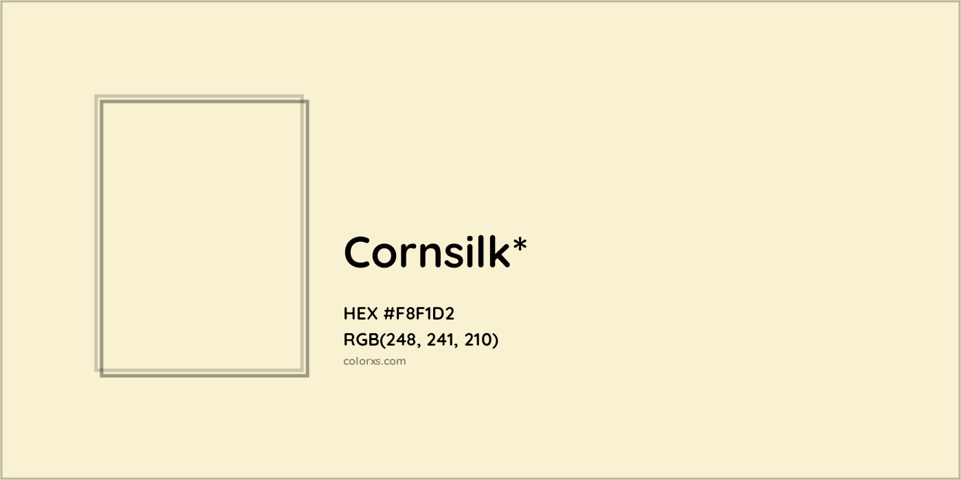 HEX #F8F1D2 Color Name, Color Code, Palettes, Similar Paints, Images