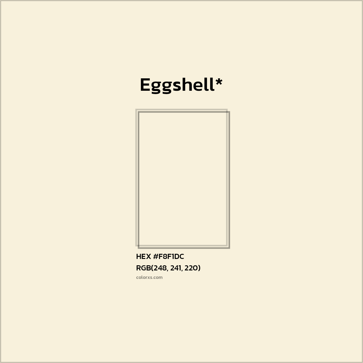 HEX #F8F1DC Color Name, Color Code, Palettes, Similar Paints, Images