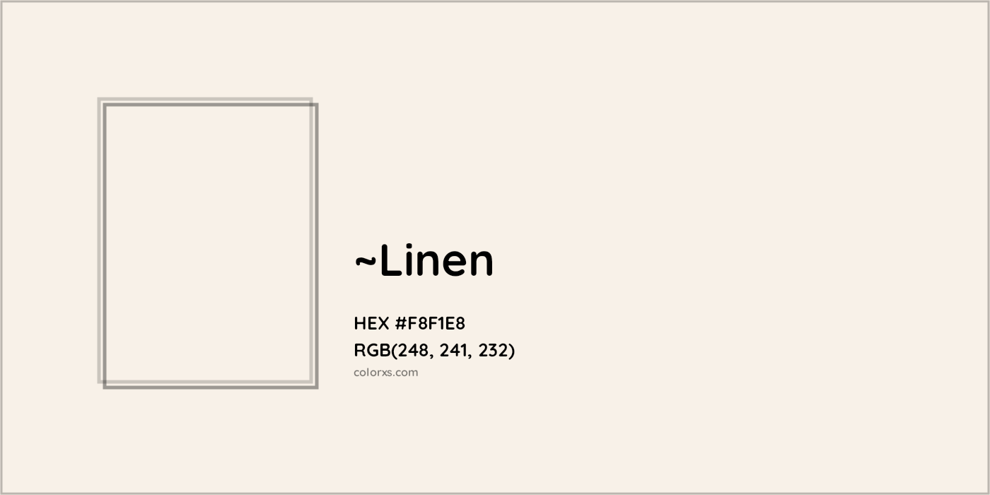 HEX #F8F1E8 Color Name, Color Code, Palettes, Similar Paints, Images