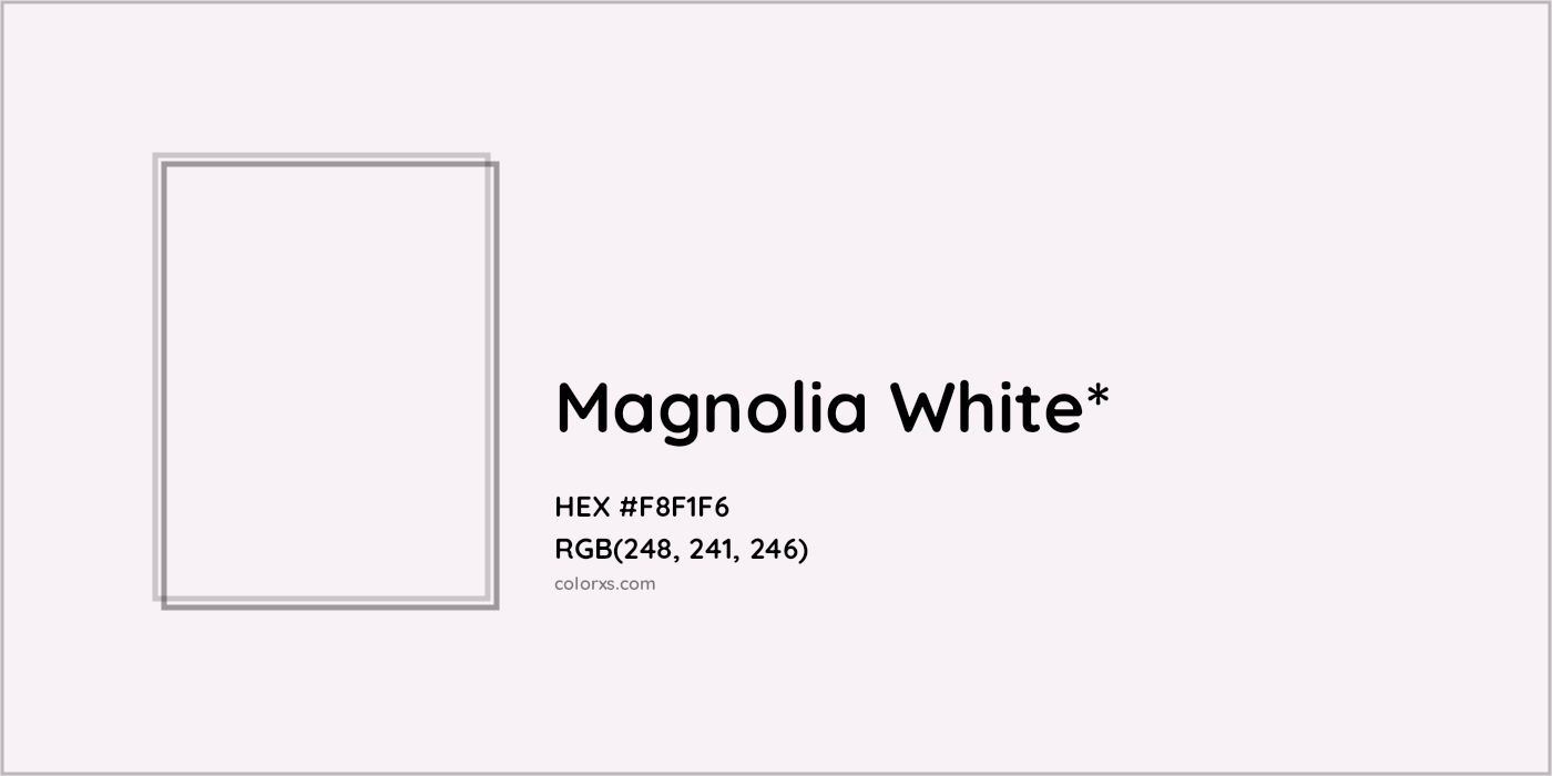 HEX #F8F1F6 Color Name, Color Code, Palettes, Similar Paints, Images