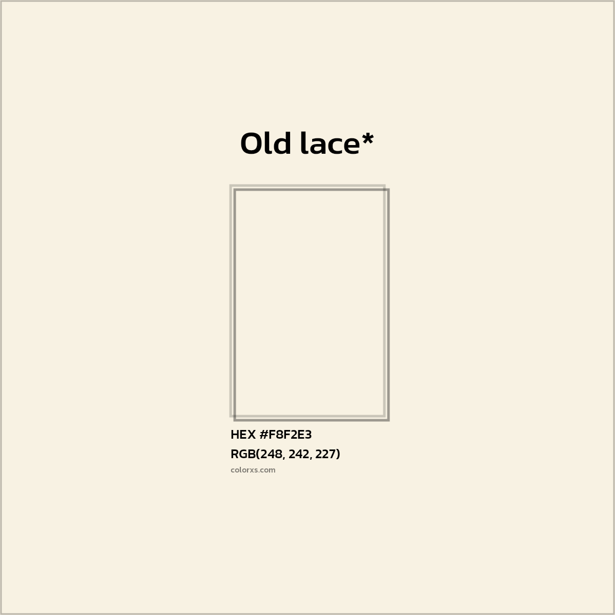 HEX #F8F2E3 Color Name, Color Code, Palettes, Similar Paints, Images