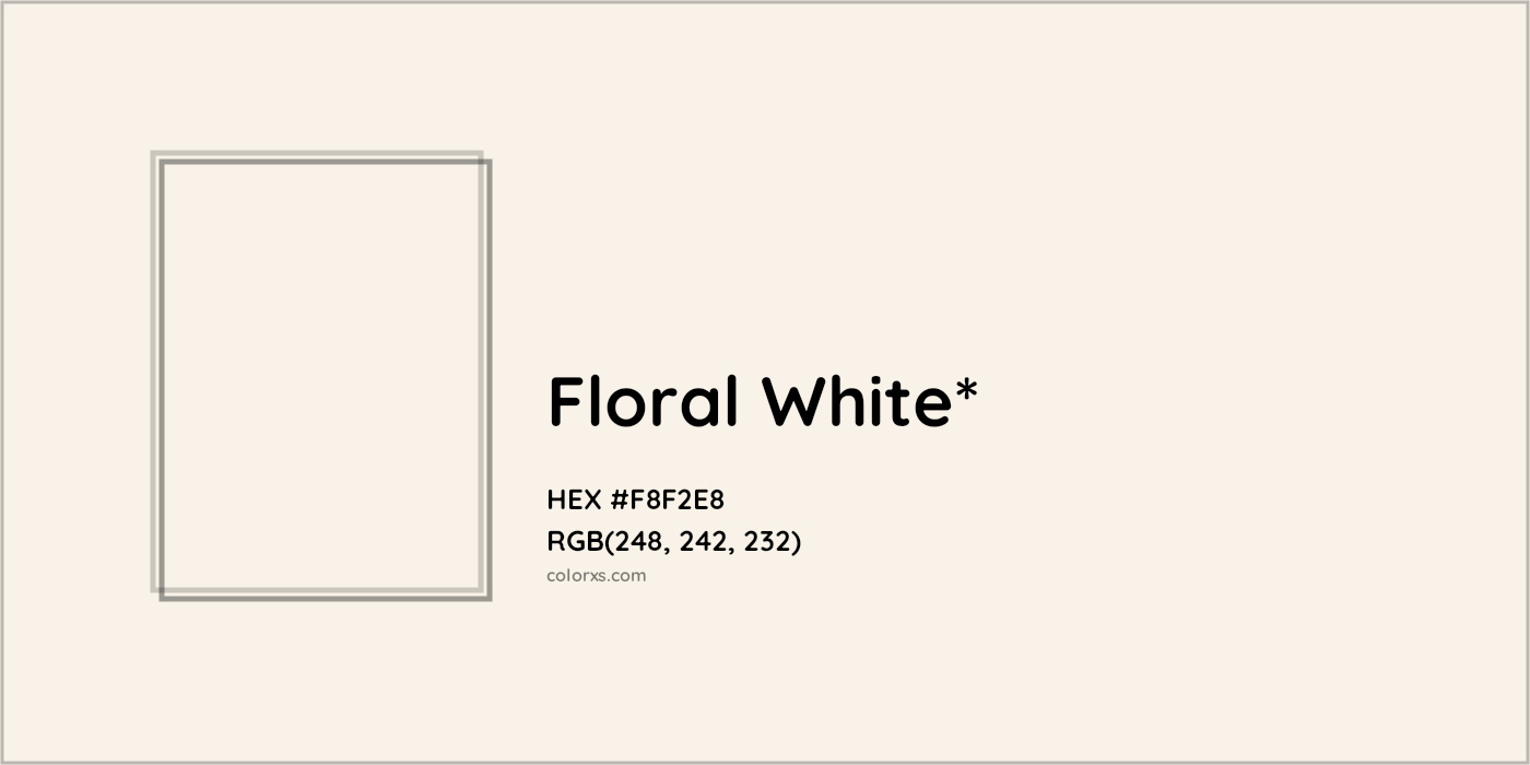 HEX #F8F2E8 Color Name, Color Code, Palettes, Similar Paints, Images