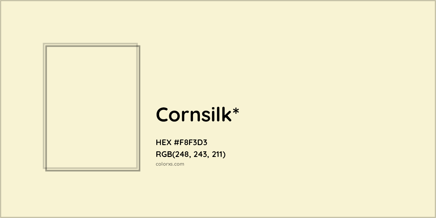 HEX #F8F3D3 Color Name, Color Code, Palettes, Similar Paints, Images