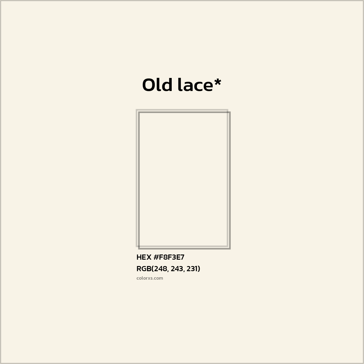 HEX #F8F3E7 Color Name, Color Code, Palettes, Similar Paints, Images