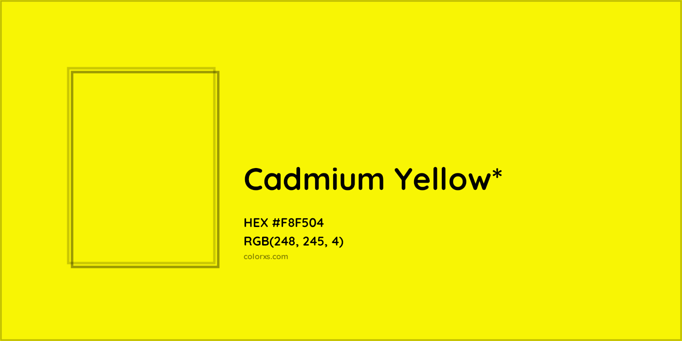 HEX #F8F504 Color Name, Color Code, Palettes, Similar Paints, Images