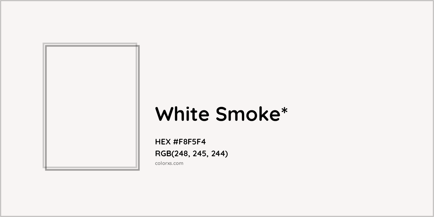 HEX #F8F5F4 Color Name, Color Code, Palettes, Similar Paints, Images