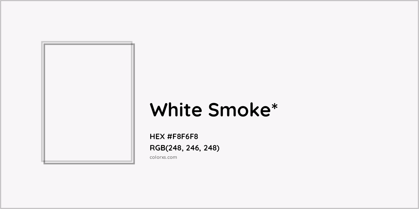 HEX #F8F6F8 Color Name, Color Code, Palettes, Similar Paints, Images