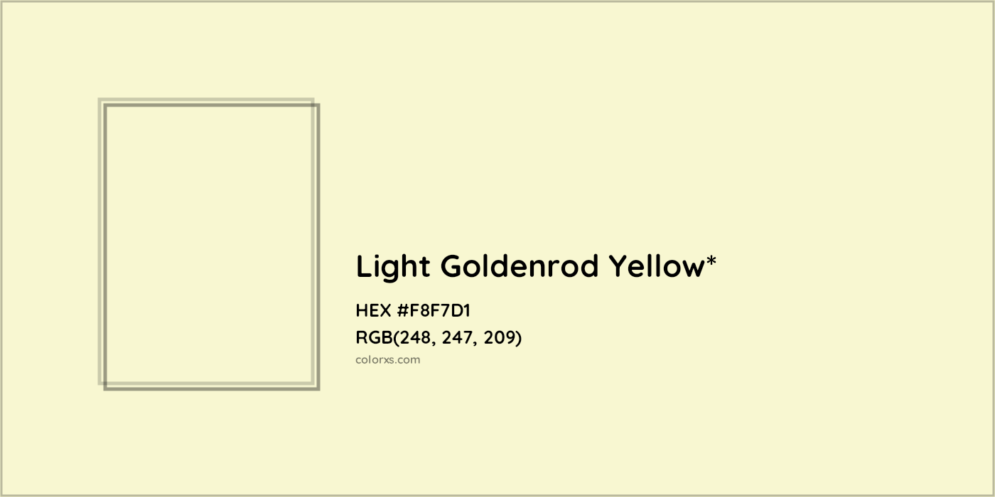 HEX #F8F7D1 Color Name, Color Code, Palettes, Similar Paints, Images