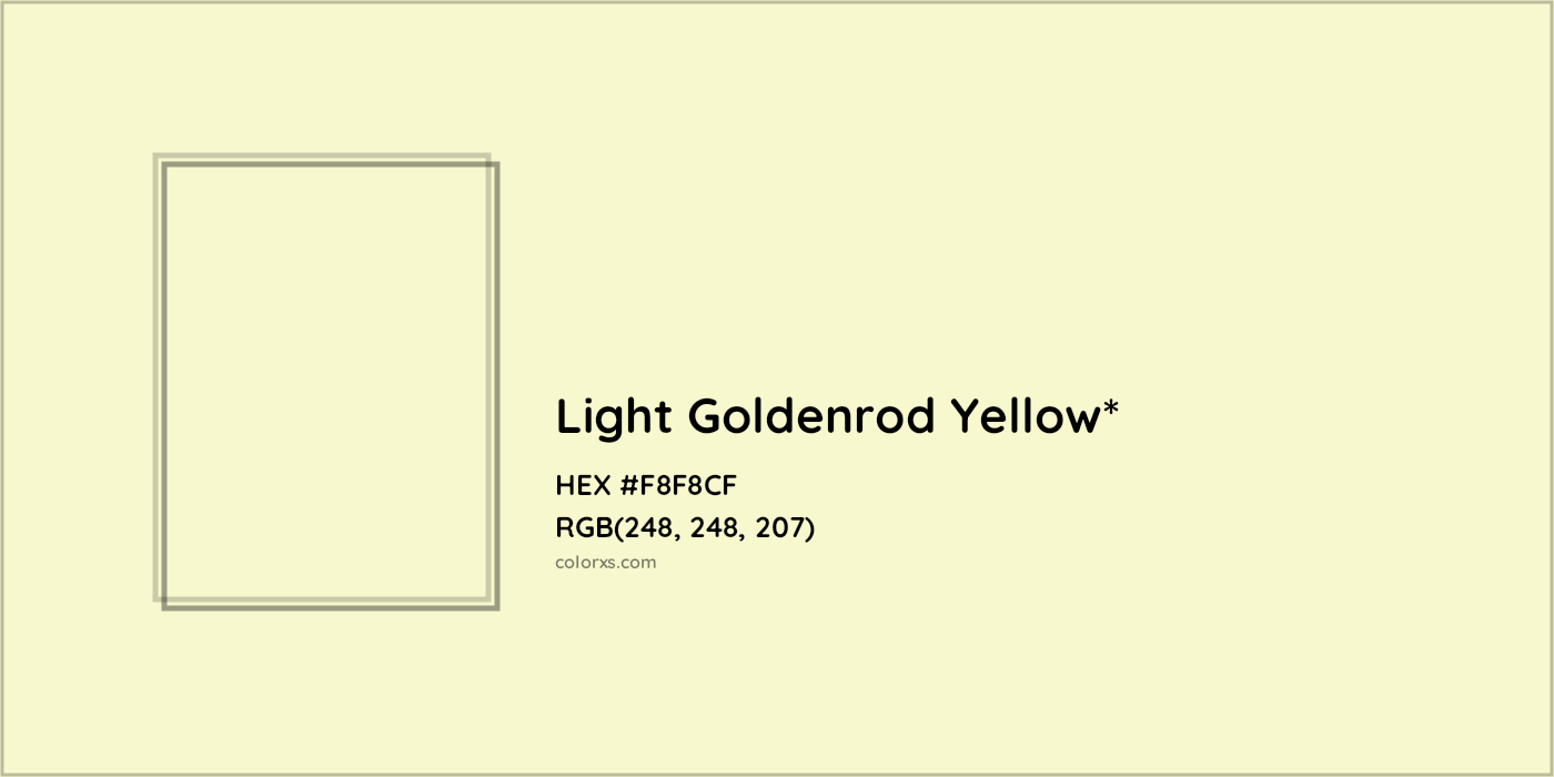 HEX #F8F8CF Color Name, Color Code, Palettes, Similar Paints, Images
