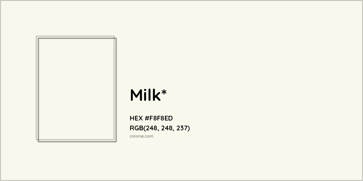 HEX #F8F8ED Color Name, Color Code, Palettes, Similar Paints, Images