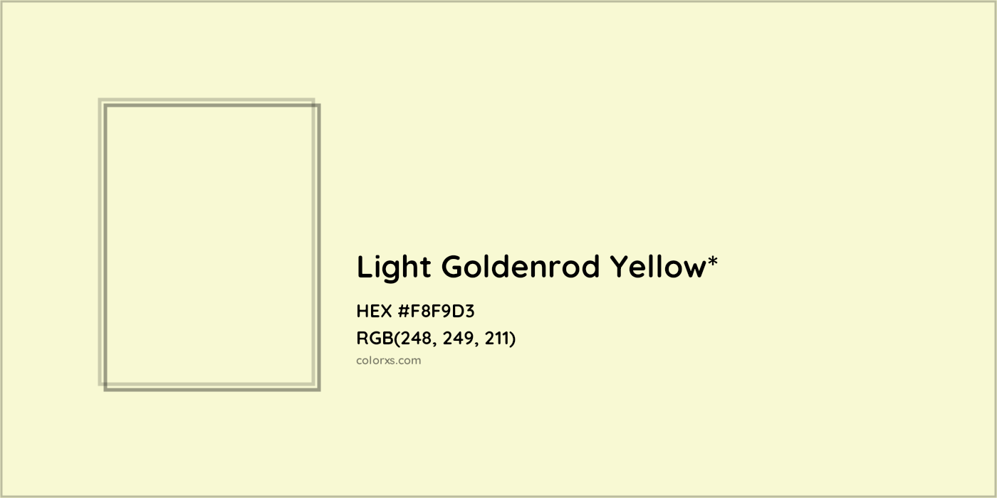 HEX #F8F9D3 Color Name, Color Code, Palettes, Similar Paints, Images