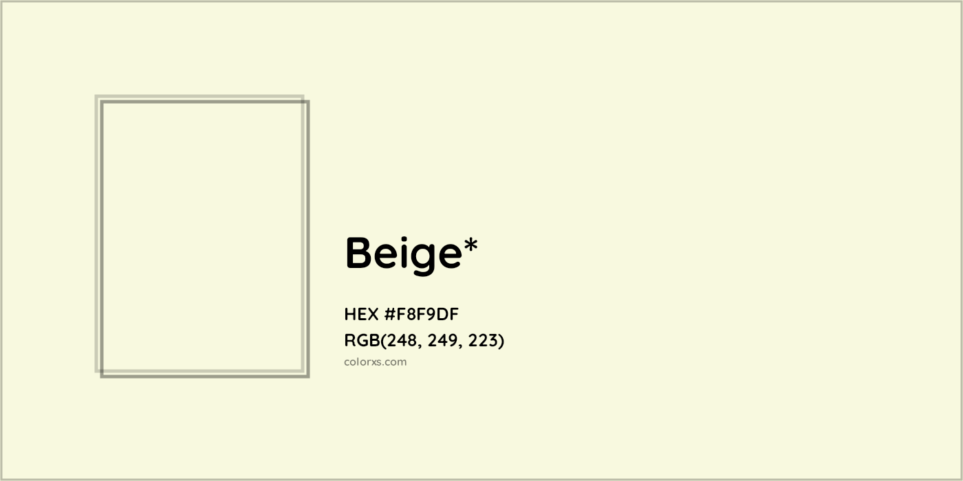 HEX #F8F9DF Color Name, Color Code, Palettes, Similar Paints, Images