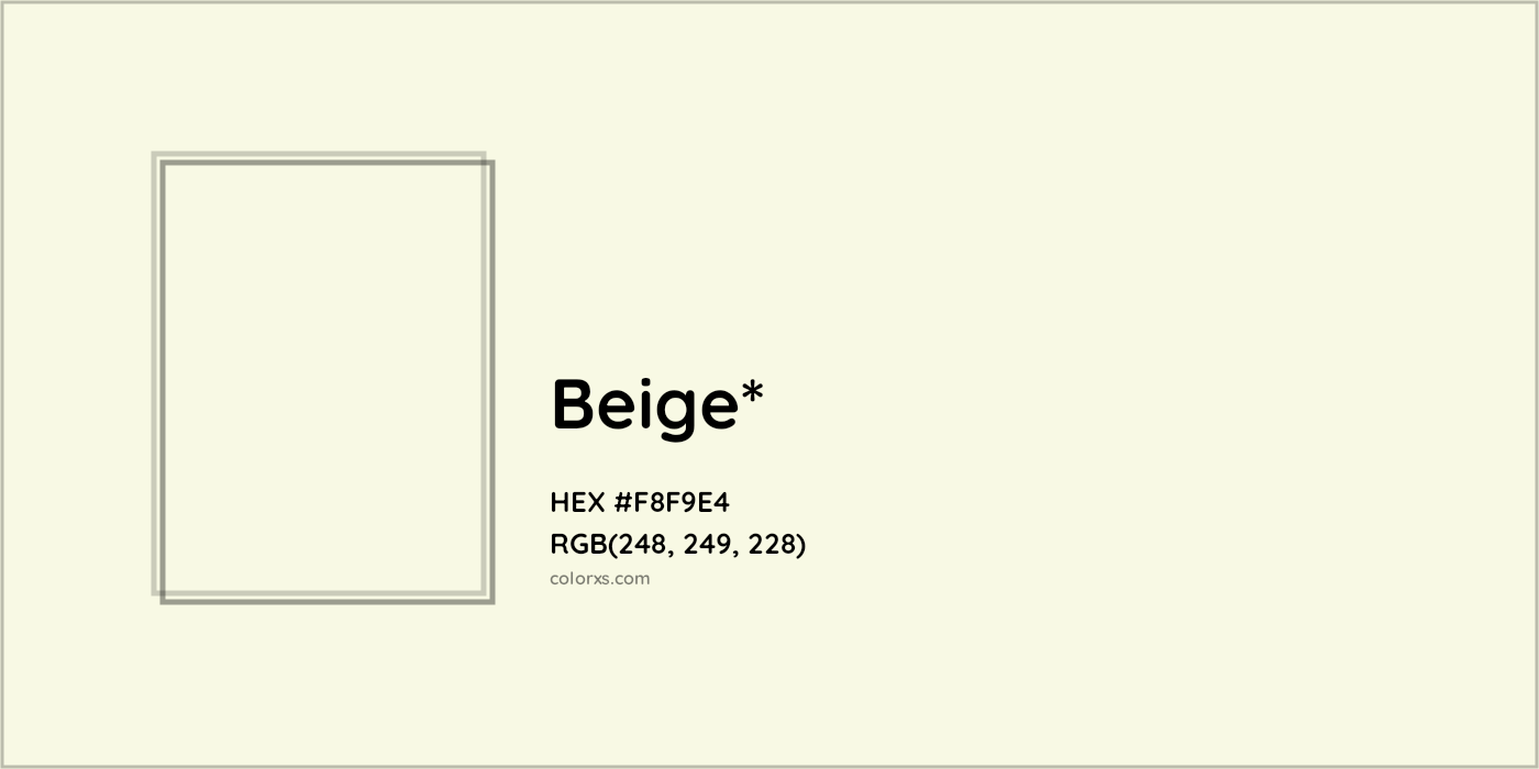 HEX #F8F9E4 Color Name, Color Code, Palettes, Similar Paints, Images