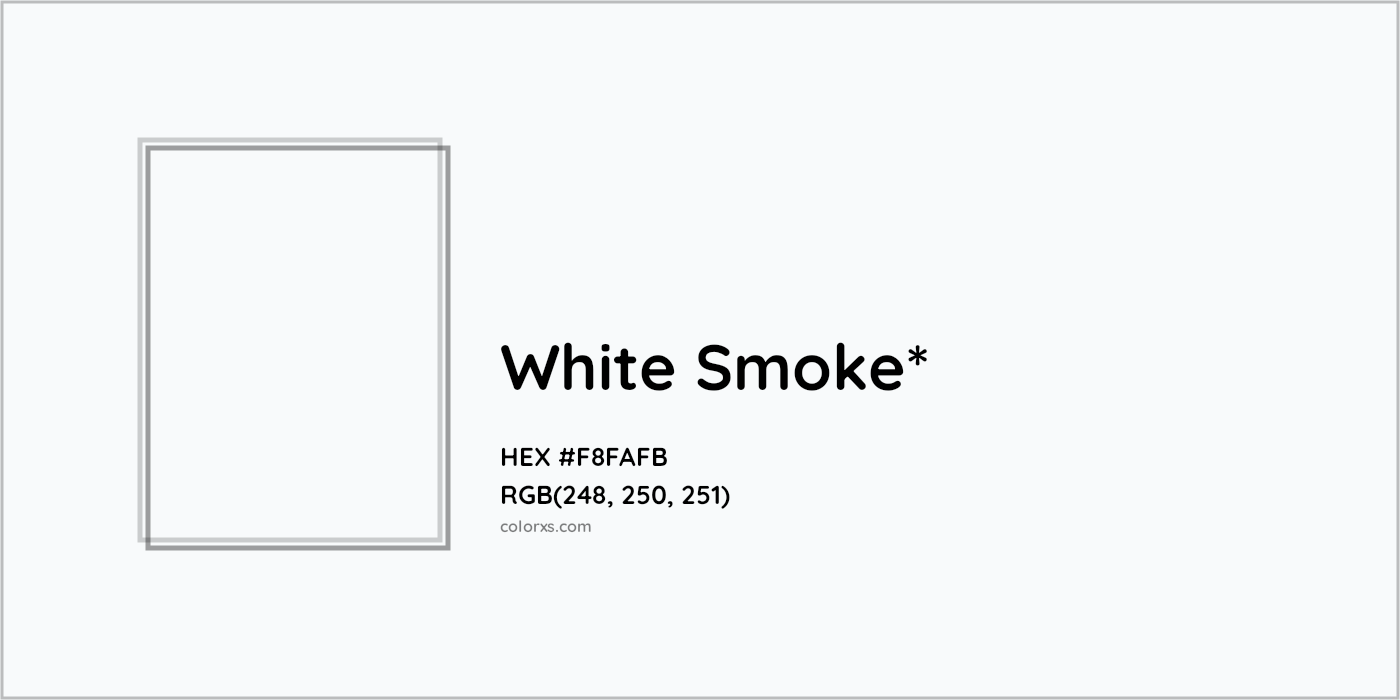 HEX #F8FAFB Color Name, Color Code, Palettes, Similar Paints, Images
