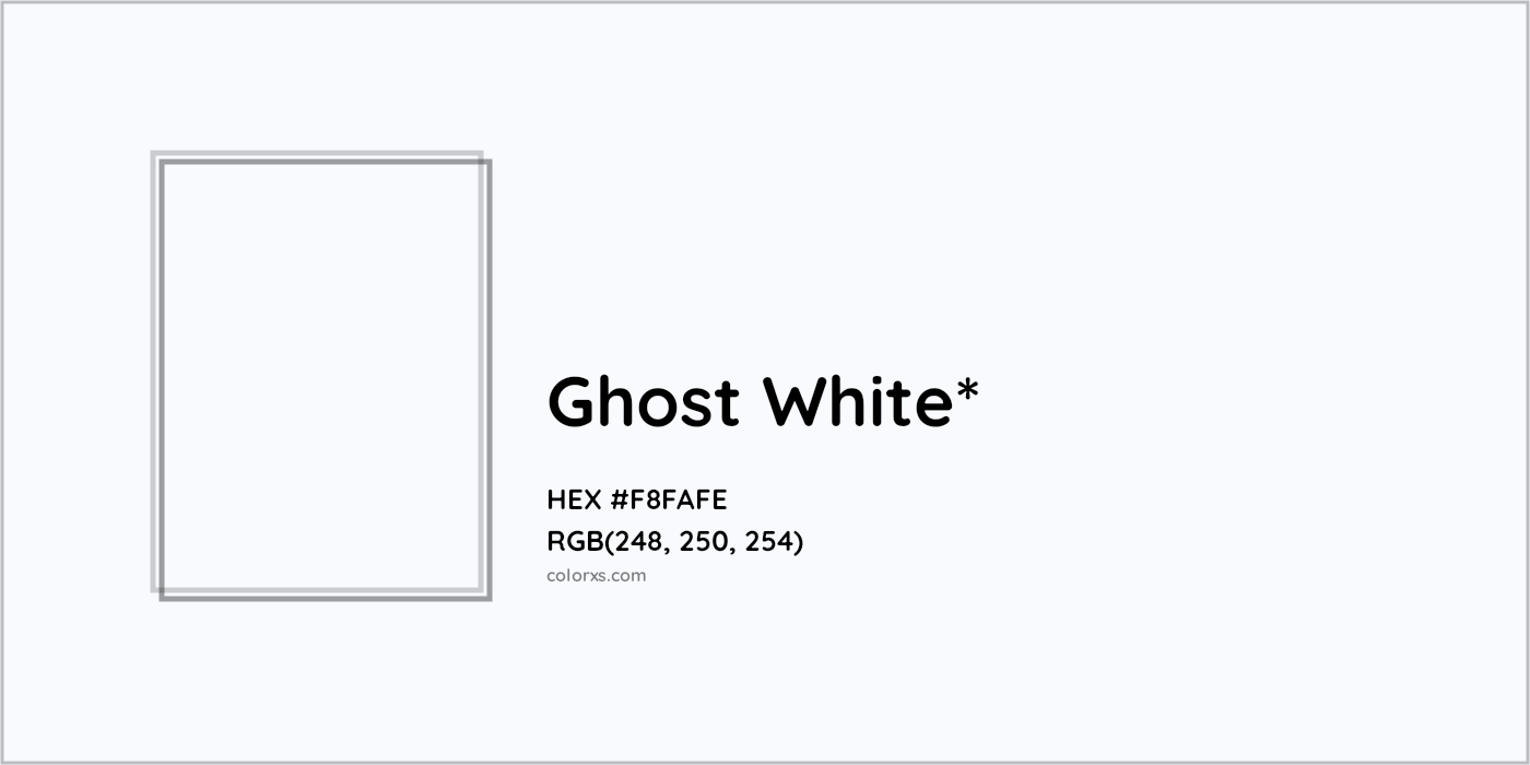 HEX #F8FAFE Color Name, Color Code, Palettes, Similar Paints, Images