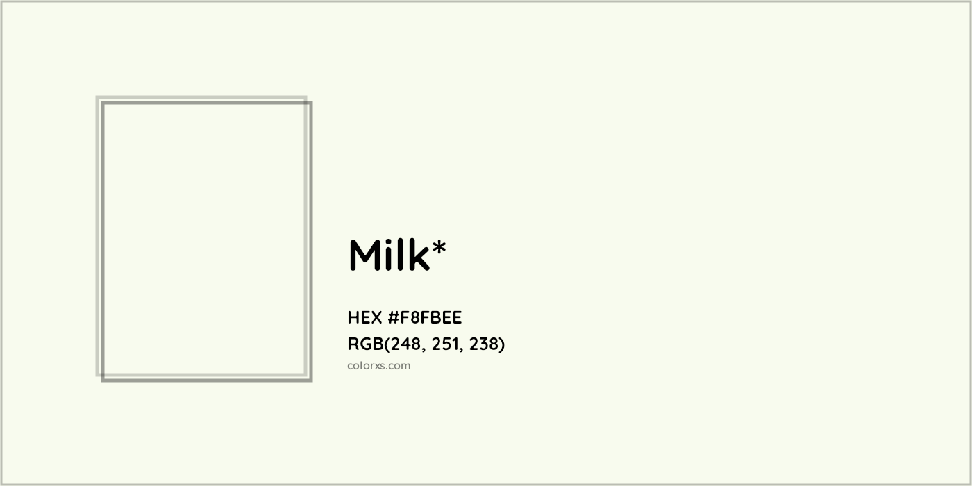 HEX #F8FBEE Color Name, Color Code, Palettes, Similar Paints, Images
