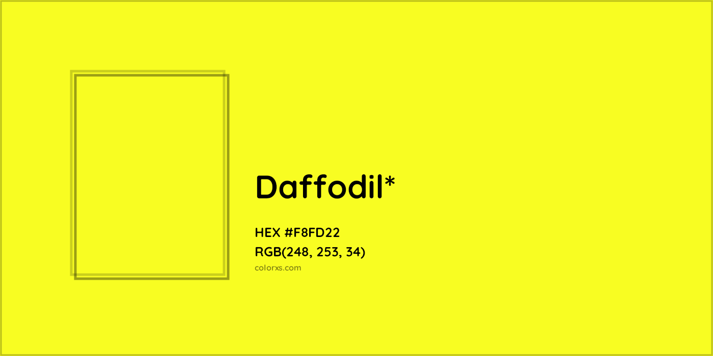 HEX #F8FD22 Color Name, Color Code, Palettes, Similar Paints, Images
