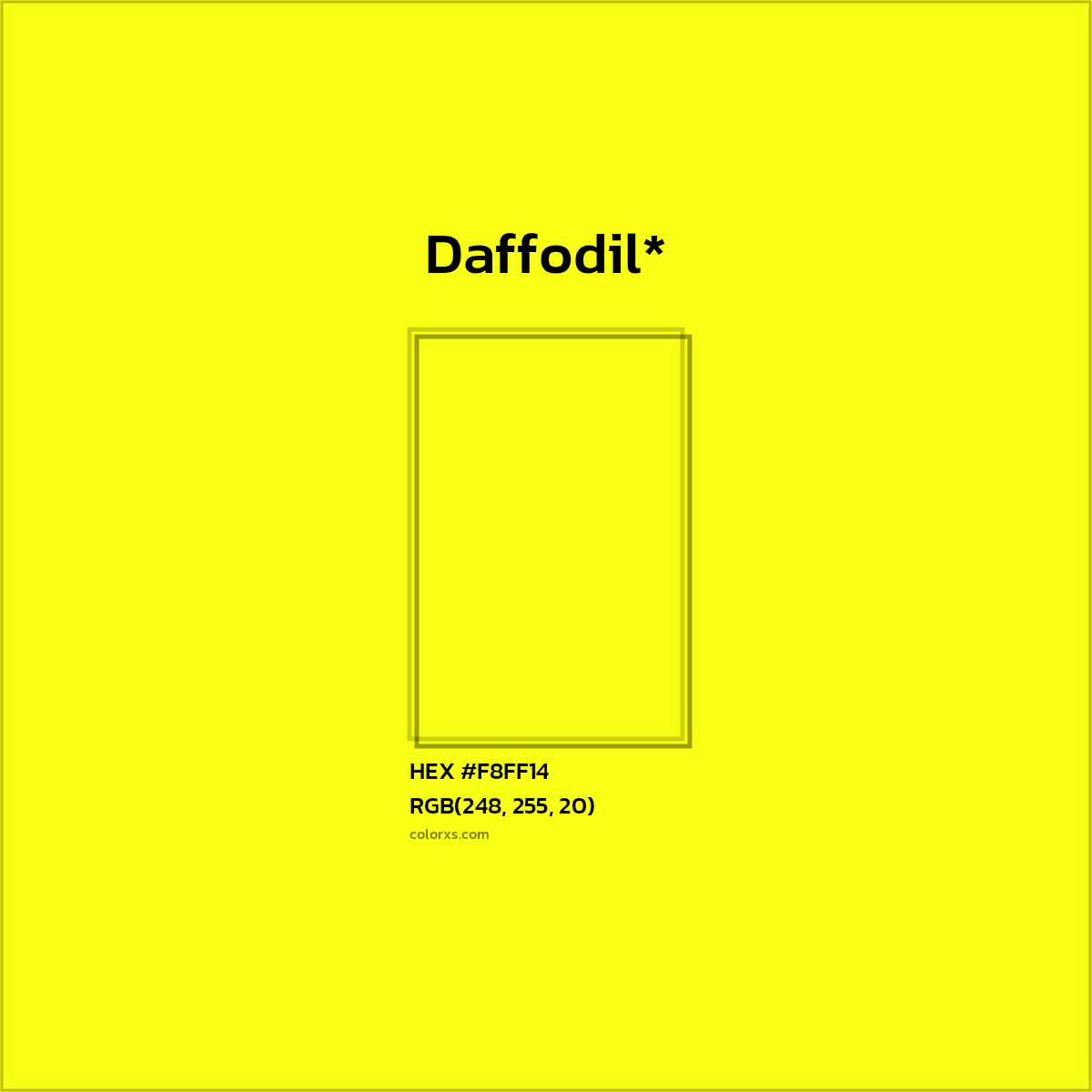 HEX #F8FF14 Color Name, Color Code, Palettes, Similar Paints, Images