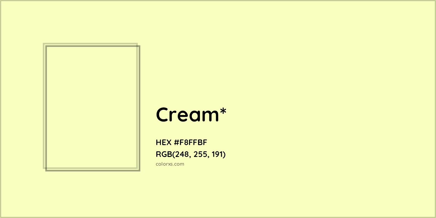 HEX #F8FFBF Color Name, Color Code, Palettes, Similar Paints, Images