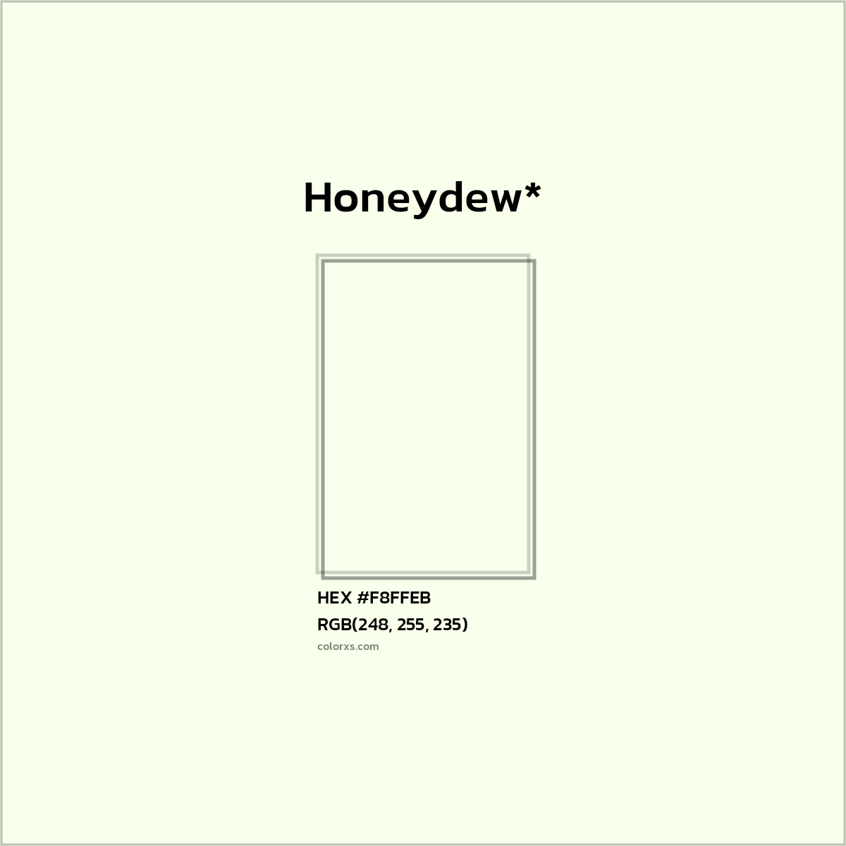 HEX #F8FFEB Color Name, Color Code, Palettes, Similar Paints, Images