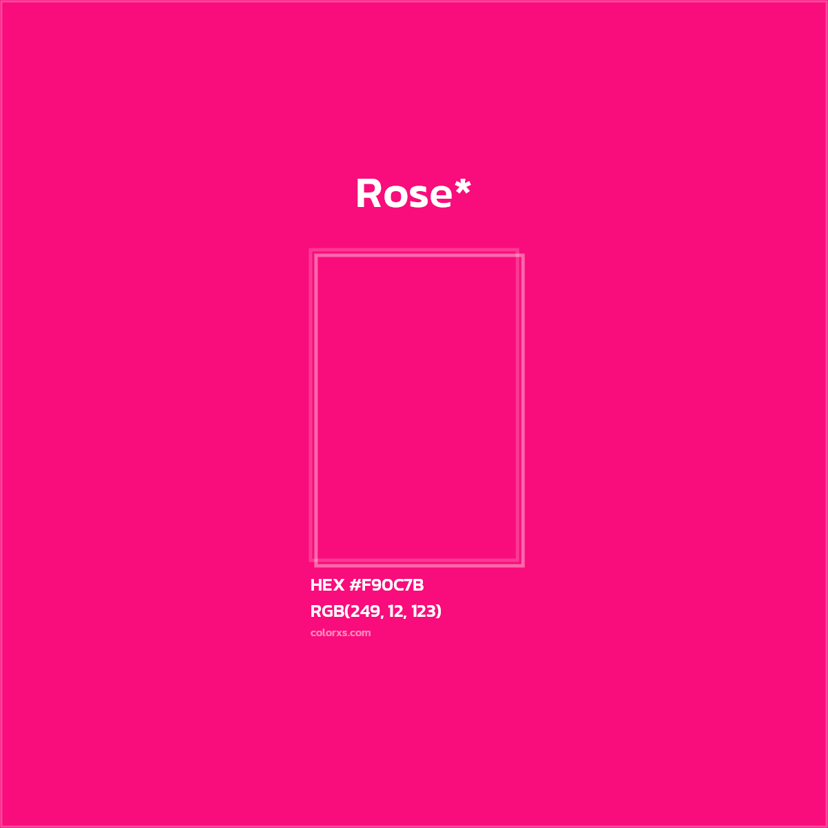 HEX #F90C7B Color Name, Color Code, Palettes, Similar Paints, Images
