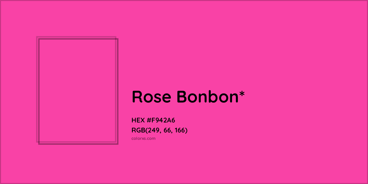 HEX #F942A6 Color Name, Color Code, Palettes, Similar Paints, Images