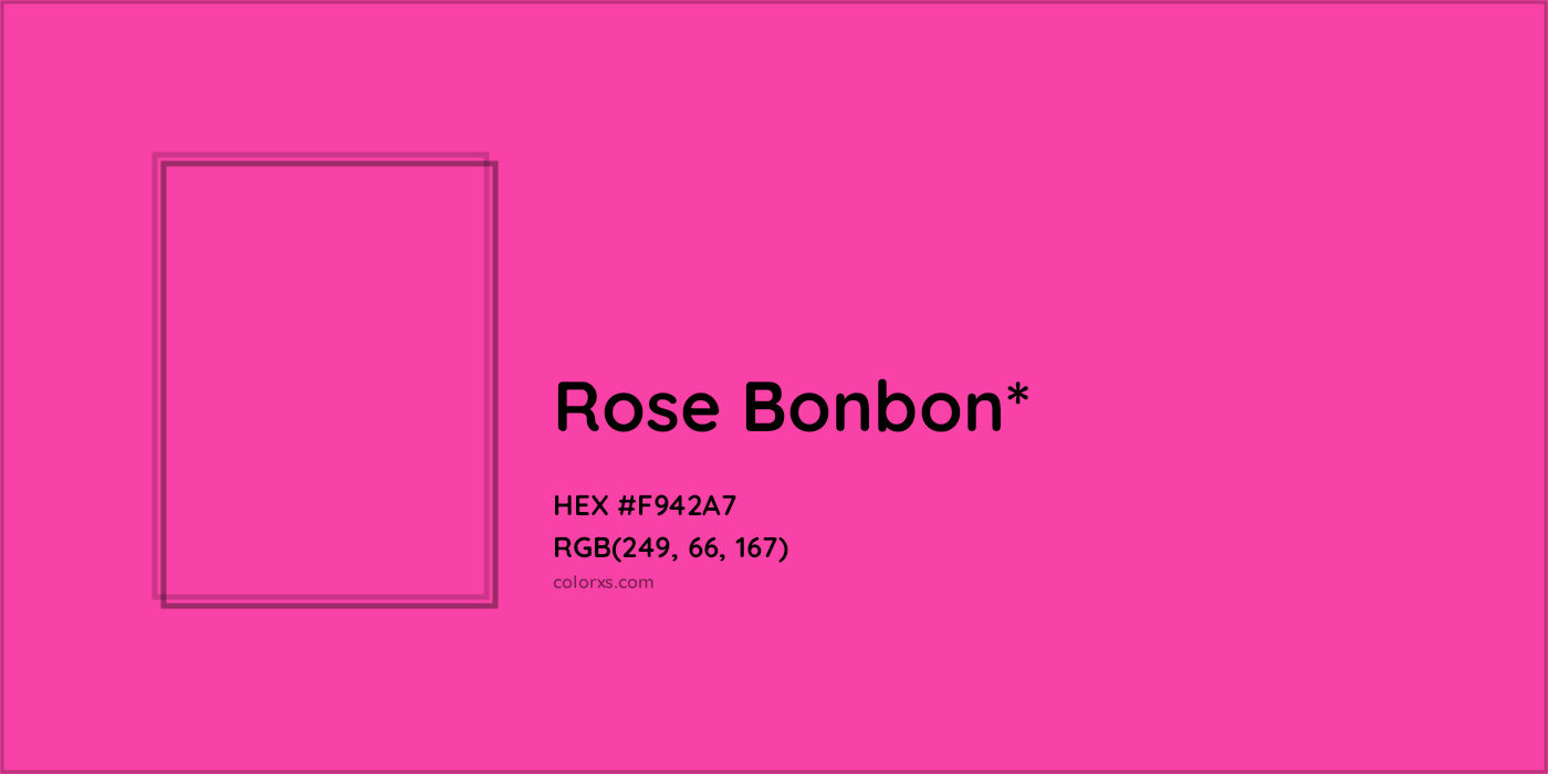 HEX #F942A7 Color Name, Color Code, Palettes, Similar Paints, Images