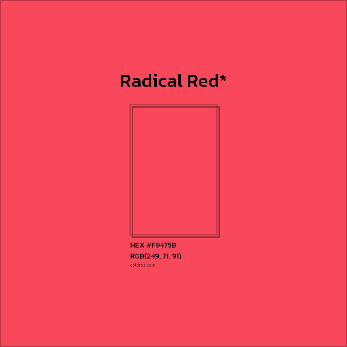 HEX #F9475B Color Name, Color Code, Palettes, Similar Paints, Images