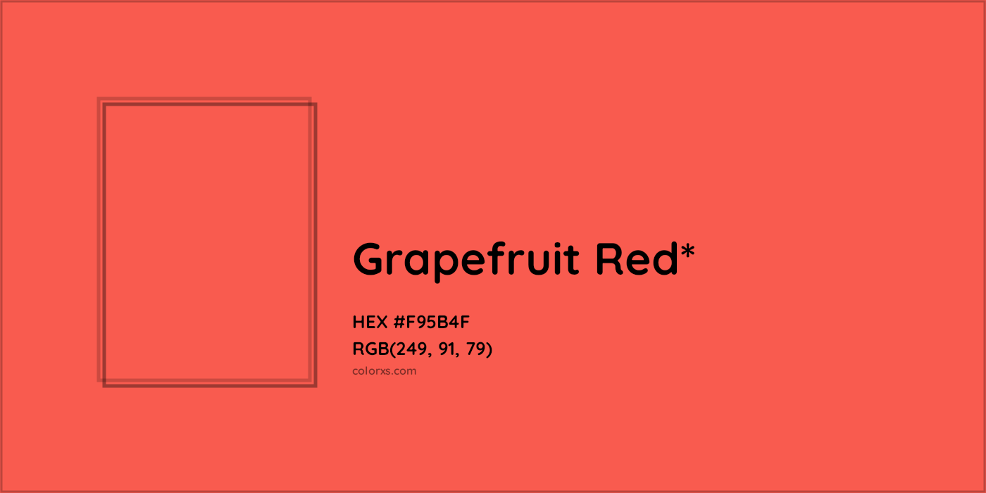 HEX #F95B4F Color Name, Color Code, Palettes, Similar Paints, Images